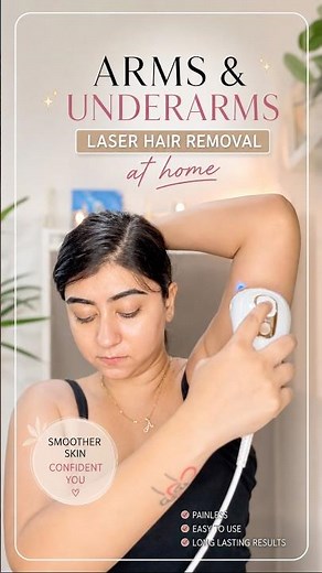 At Home Laser Hair Removal for Arms & Underarms ✨ Braun IPL Honest Results #shorts