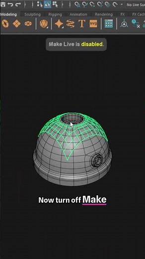 Maya Trick: Clean Details on Curved Surfaces Easily #mayatutorial #modelingtips #3dmodeling