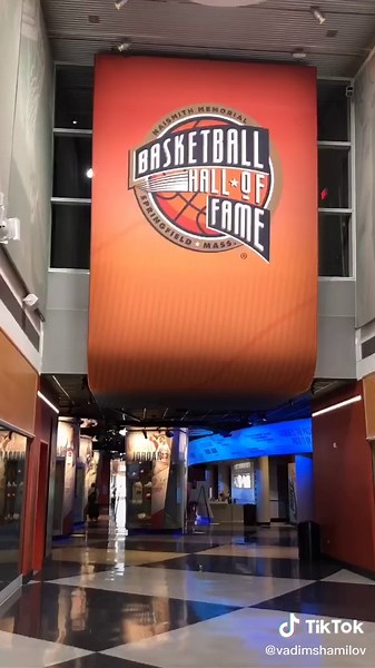 Inside the Naismith Memorial Basketball Hall of FameMuseum in Springfield, Massachusetts #nba #fyp #ma