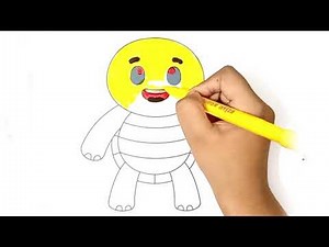 Learn Turtle Coloring | Fun & Easy Turtle Drawing and Coloring Tutorial for Kids