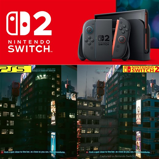 Cyberpunk 2077 Ultimate Edition for Switch 2 Gets Compared to PS5, Xbox Series S and Steam Deck Versions