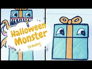 How To Draw A Monster Present Draw Folding Art - Folding Surprise