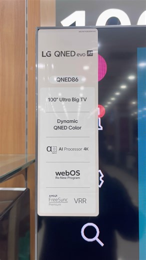 LG QNED EVO AI QNED86 | LG QNED 86 TV | LG Ultra Big 100” Inch TV 🔥