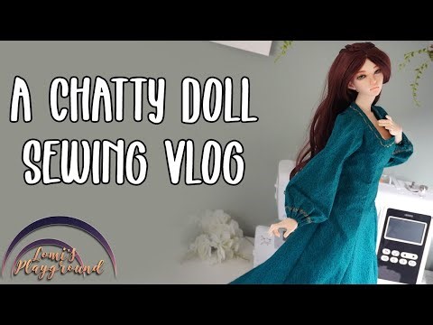 Making a dress for my BJD Kyt 🧵 chatty sewing vlog