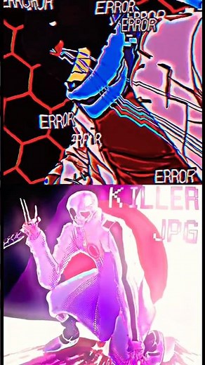 強さ比べ【Rerror vs Killer.Jpg】#強さ比べ #アルファテール #alphatale