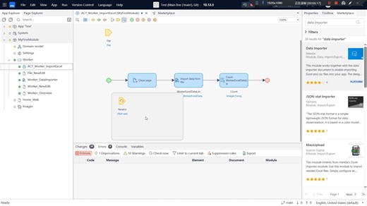 如何Excel 文件导入 Mendix。How to import Excel files into Mendix.