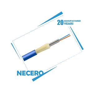[Hot Item] Single Mode Spiral Armor Indoor 2 Core Fiber Optic Cable with Braiding