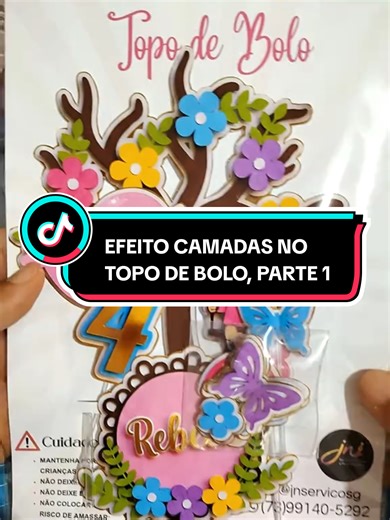 Efeito Camadas em Topo de Bolo Simples