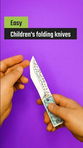 Paper JackKnife Origami 🔪 | Easy Origami Opening Knife | Simple Folding Knife DIY