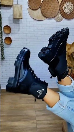 Coturno Militar Feminino com Plataforma | Tendência + Máximo Conforto