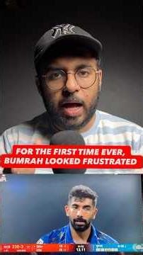 The world’s No. 1 Bowler Was Seen Frustrated For The First Time. #ipl2026 #mivsrcb