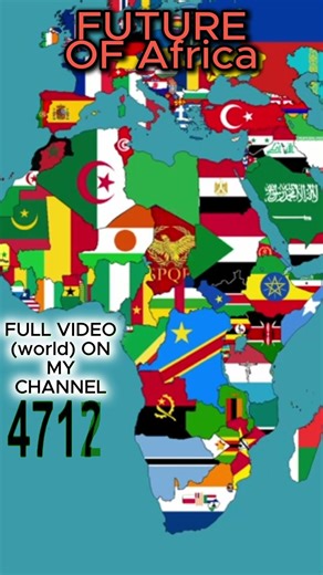The future of AFRICA in FLAGS #africa #shorts #history #geography #map #countryballs #future