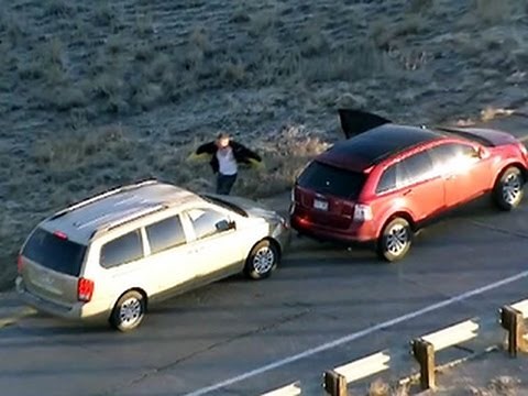 Watch: Dramatic high-speed chase in Denver