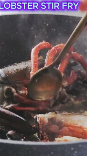 Lobster in a wok #food #cooking #beginner #steak #comfort #meat