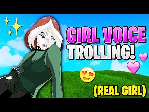 GIRL Voice Trolling the THIRSTIEST Simps in FORTNITE Random Duos! *REAL GIRL* | Castle
