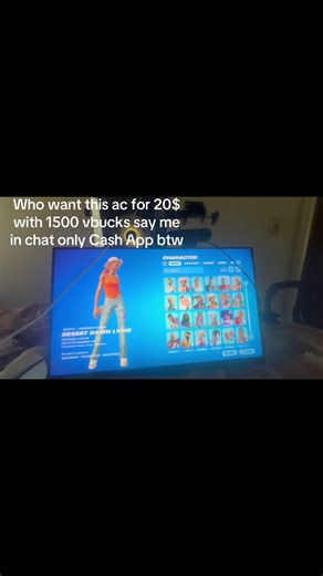 Selling Fortnite account for 20$ with 121 skins Cash App only