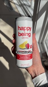 2.5K views · 528 reactions | Finally, a drink that works for your health—not against it. Most drinks are packed with sugar, artificial junk, or caffeine crashes. Not Happy Being.  Fights inflammation & supports digestion ⚡️ Naturally boosts energy—without the crash 易 Packed with antioxidants for brain & body health  Crisp, fruity, and refreshing Sip smart. Feel amazing.  Try Happy Being today. | Happy Being | Facebook