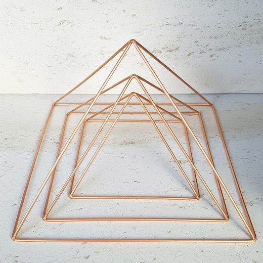 Copper Pyramid 4, 6, 8 Inch – Crystal Cleansing, Charging Pyramid, Meditation Manifestation Tool, Sacred Geometry, Giza Proportions, Energy - Etsy