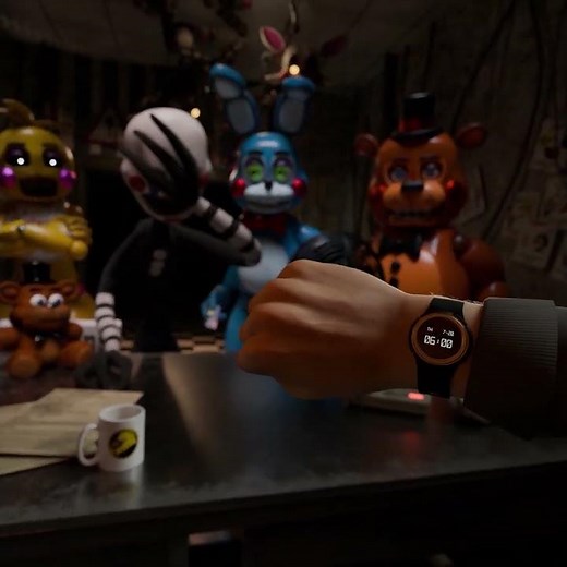Nightguard saved by 6AM FNAF 2 Toy Animatronics