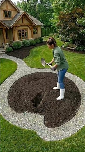 Rustic and classic front yard garden design ideas for country-style homes #diy #shorts