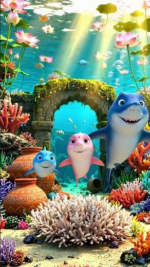 Shark Wiggle Wiggle 🦈 Baby Shark Family Dance | Kids Sing-Along