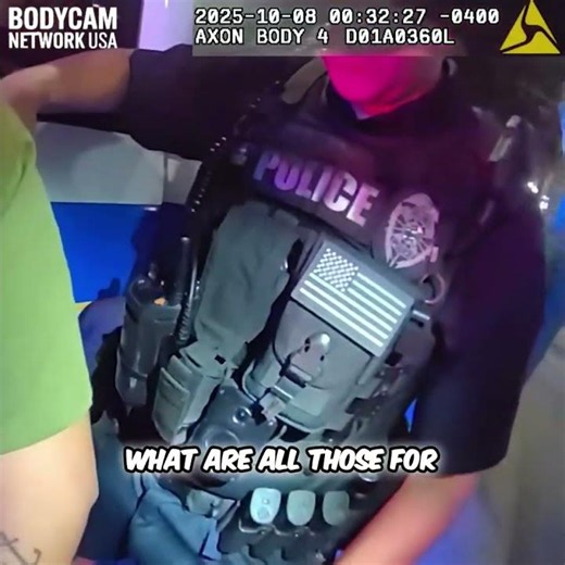 Police Officer Explains Rave Accessories While Handcuffing #shorts