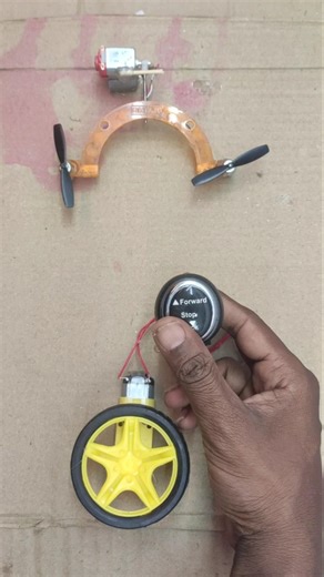 double Drone motor powering with use gear DC motor and tyre will_Dc Motor Hack