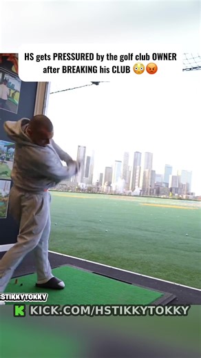 HS GETS PRESSURED BY OWNER #kick #hstikkytokkylive #fyp #golf