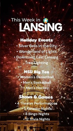 Things to do this week in Lansing, MI | Silver Bells, MSU athletics, trivia nights & more!