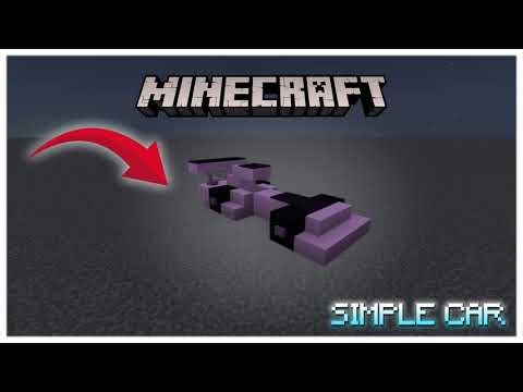 How to build a simple car in Minecraft tutorial