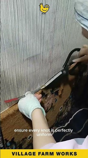 The Art of Rug Making in Action ✂️ So Much Skill and Patience #HandmadeRug