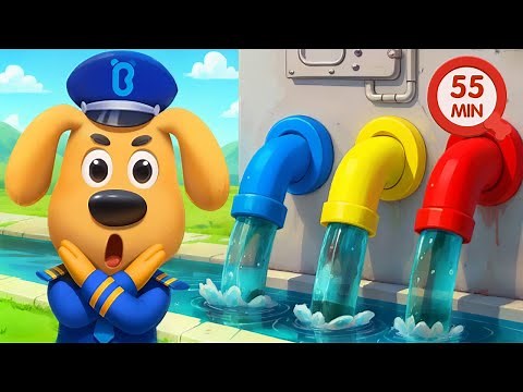Water Pollution Rescue Mission | Protect the Earth | Good Habits | Cartoon | Sheriff Labrador