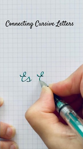 How to Connect Cursive Letters | handwriting | cursive | asmr | alphabet | beginners
