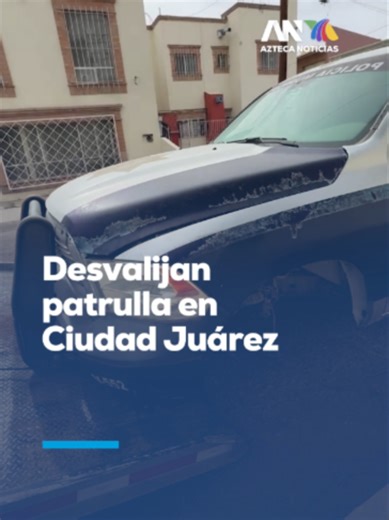 🚓✨ En México hasta la policía es víctima de la delincuencia En Ciudad Juárez, Chihuahua, apareció una patrulla municipal sin llantas delanteras y sobre tabiques. Cámaras captaron cómo llegó en grúa, la bajaron con cuidado y la dejaron
