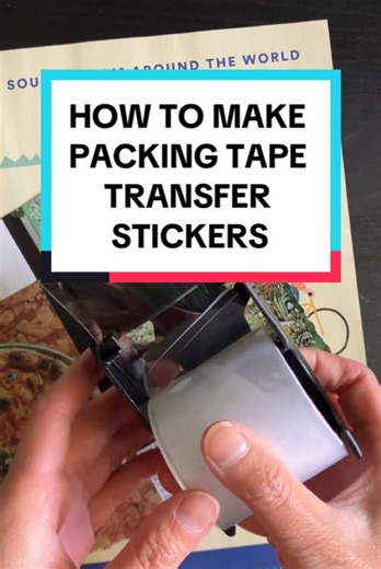 How to Make Packing Tape Transfer Stickers