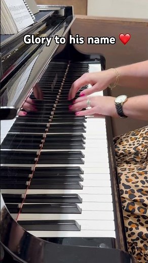 Glory to His name ❤️ #hymns #piano #hymnplaying