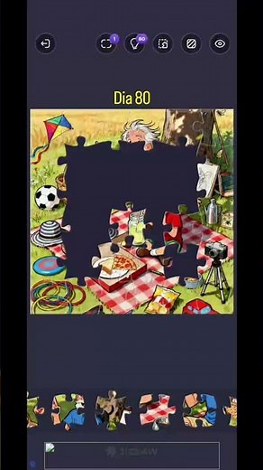 Dia 80 jogando quebra cabeça 🧩#puzzle