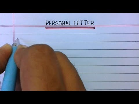 Personal letter | How to write Personal letter | informal letter | Personal letter writing | letter