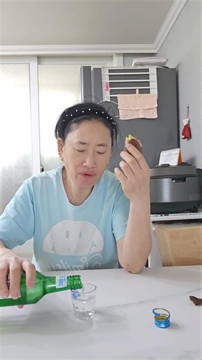 달고나처럼 단고구마와 소주먹방.