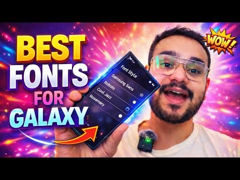 “My Samsung Galaxy Font Setup (Clean & Stylish)”