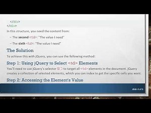 How to Get the Value of an HTML Element Using jQuery