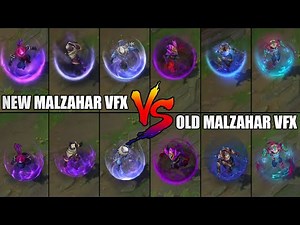 Malzahar Skins VFX Visual Effects Update NEW vs OLD Comparison