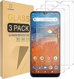 Mr.Shield Screen Protector Compatible with Consumer Cellular ZMAX 10 [Tempered Glass] [3-PACK] [Japan Glass with 9H Hardness]