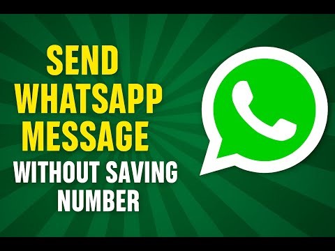 How to send whatsapp message without saving number