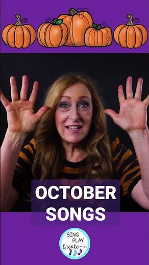 October Action Songs| Fall Songs| Preschool and Kindergarten Fingerplays #shorts