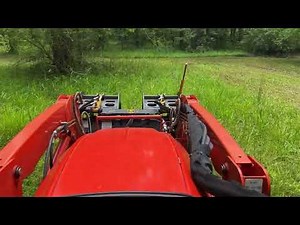 Betstco AGL145 ditch bank flail mower w/ Kioti CK2610 HST