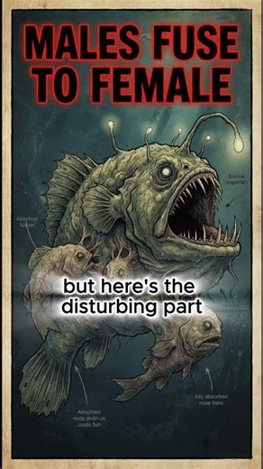 This Fish Does Something UNBELIEVABLE to Males 💀 #shorts #scary #marinemystery #horror #fishing