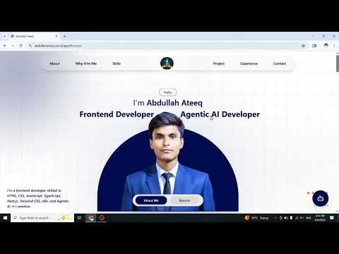 Finally live my portfolio @Programming.withAbdullah