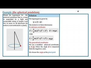 Classical Mechanics: Examples in Lagrangian Mechanics--14--ميكانيكا كلاسيكية امثلة على لاجرانج