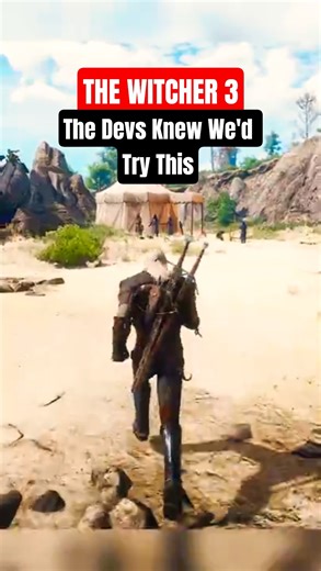 The Devs Knew We’d Try This – The Witcher 3 #shorts #thewitcher